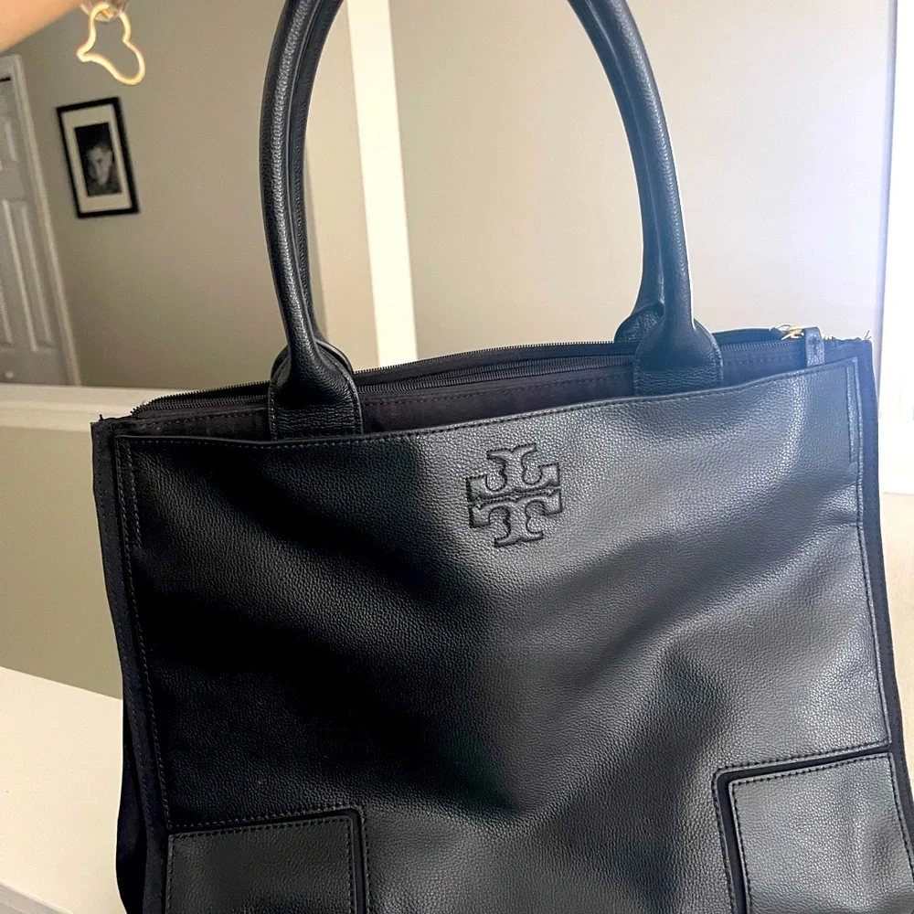 Tory Burch Laptop leather tote- great condition - Picture 1 of 6